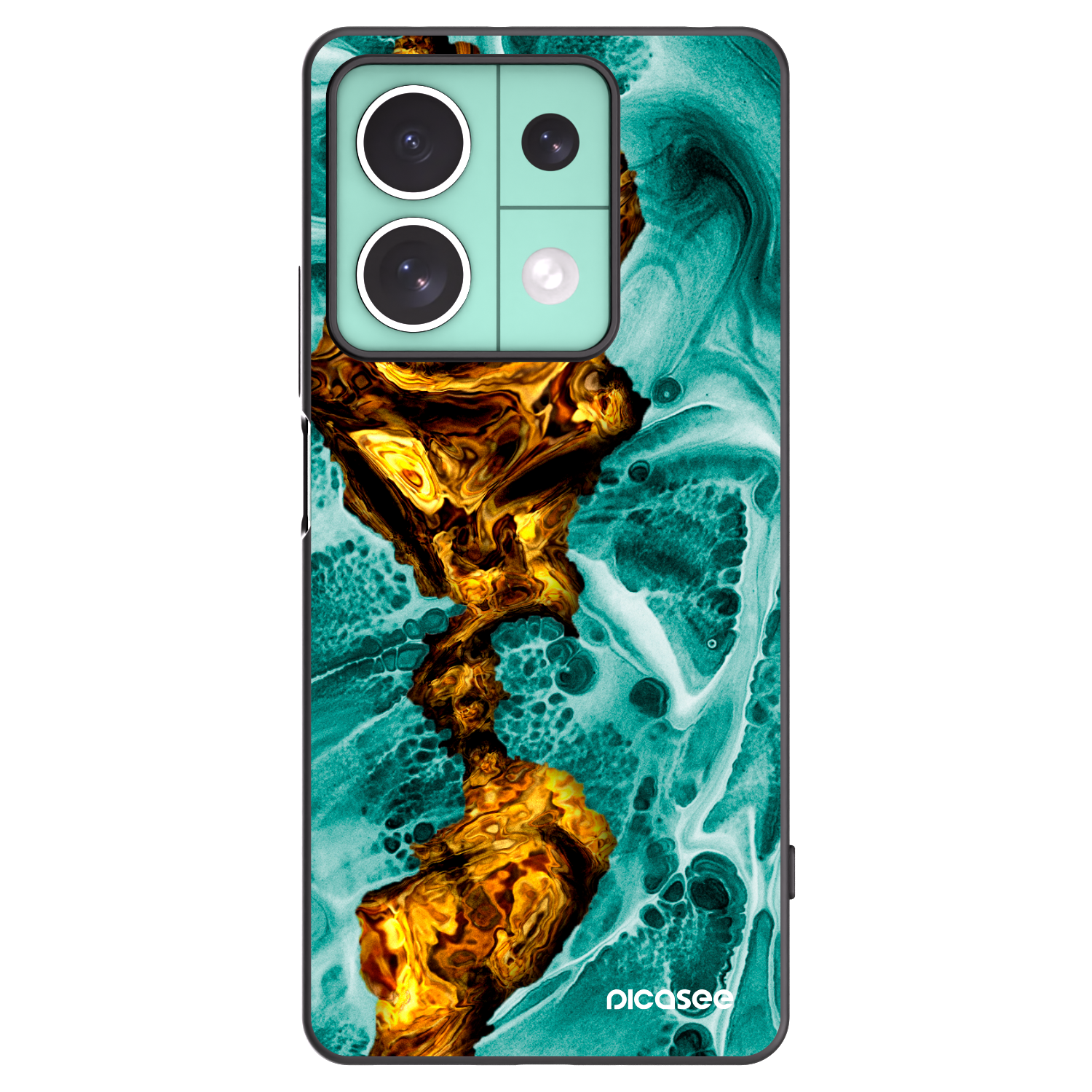 Picasee husă neagră din silicon pentru Xiaomi Redmi Note 13 5G - Goldsky
