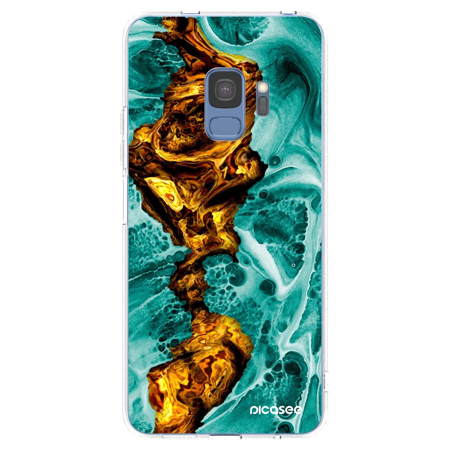 Picasee husă transparentă din silicon pentru Samsung Galaxy S9 G960F - Goldsky