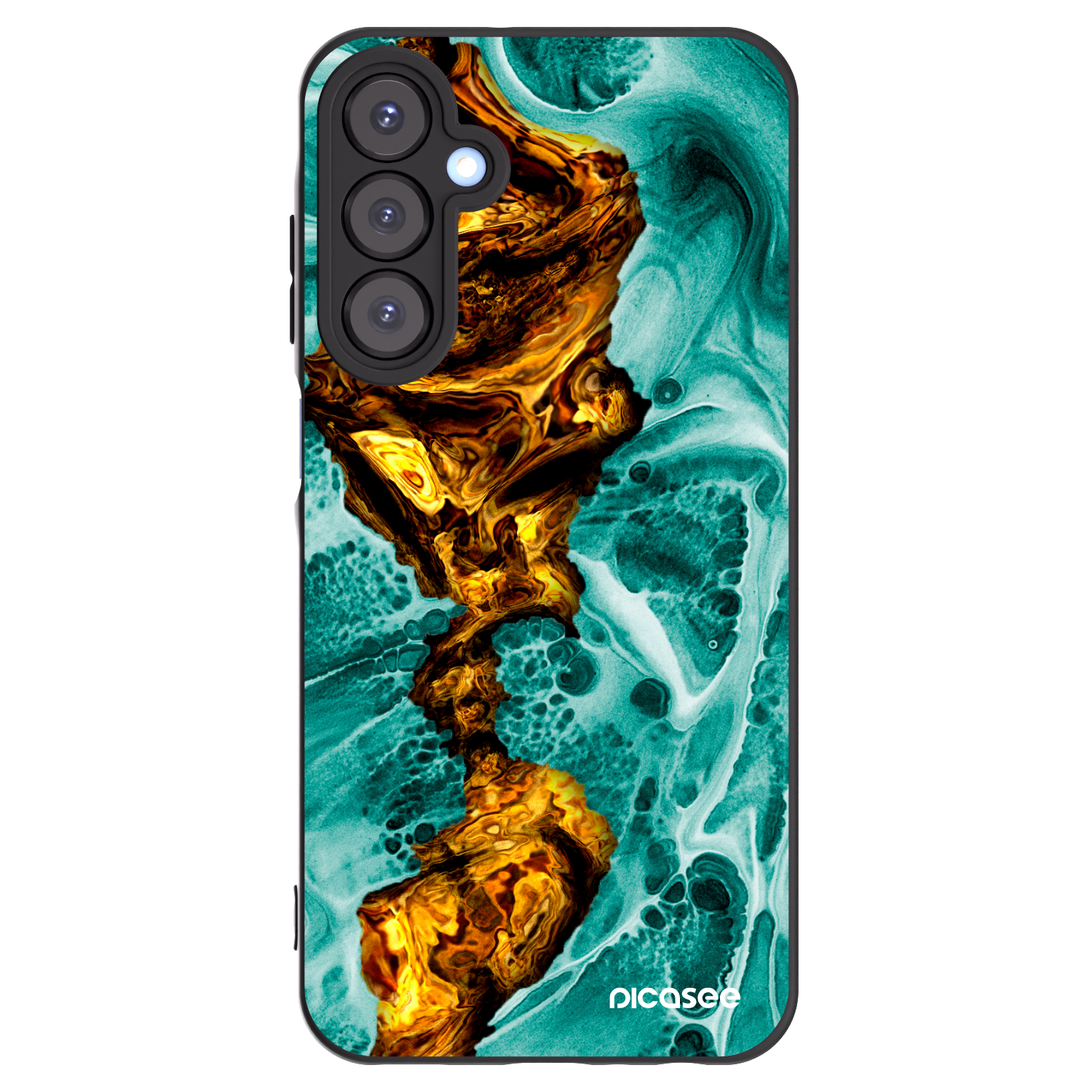 Picasee husă neagră din silicon pentru Samsung Galaxy A25 A256B 5G - Goldsky