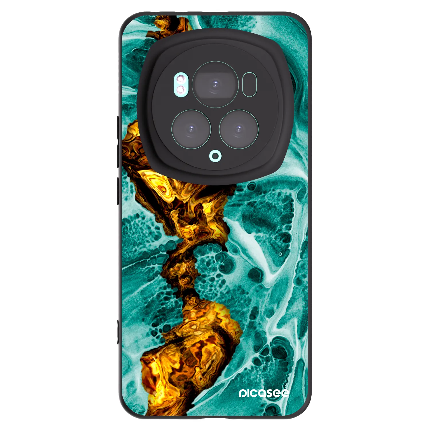 Picasee husă neagră din silicon pentru Honor Magic6 Pro - Goldsky
