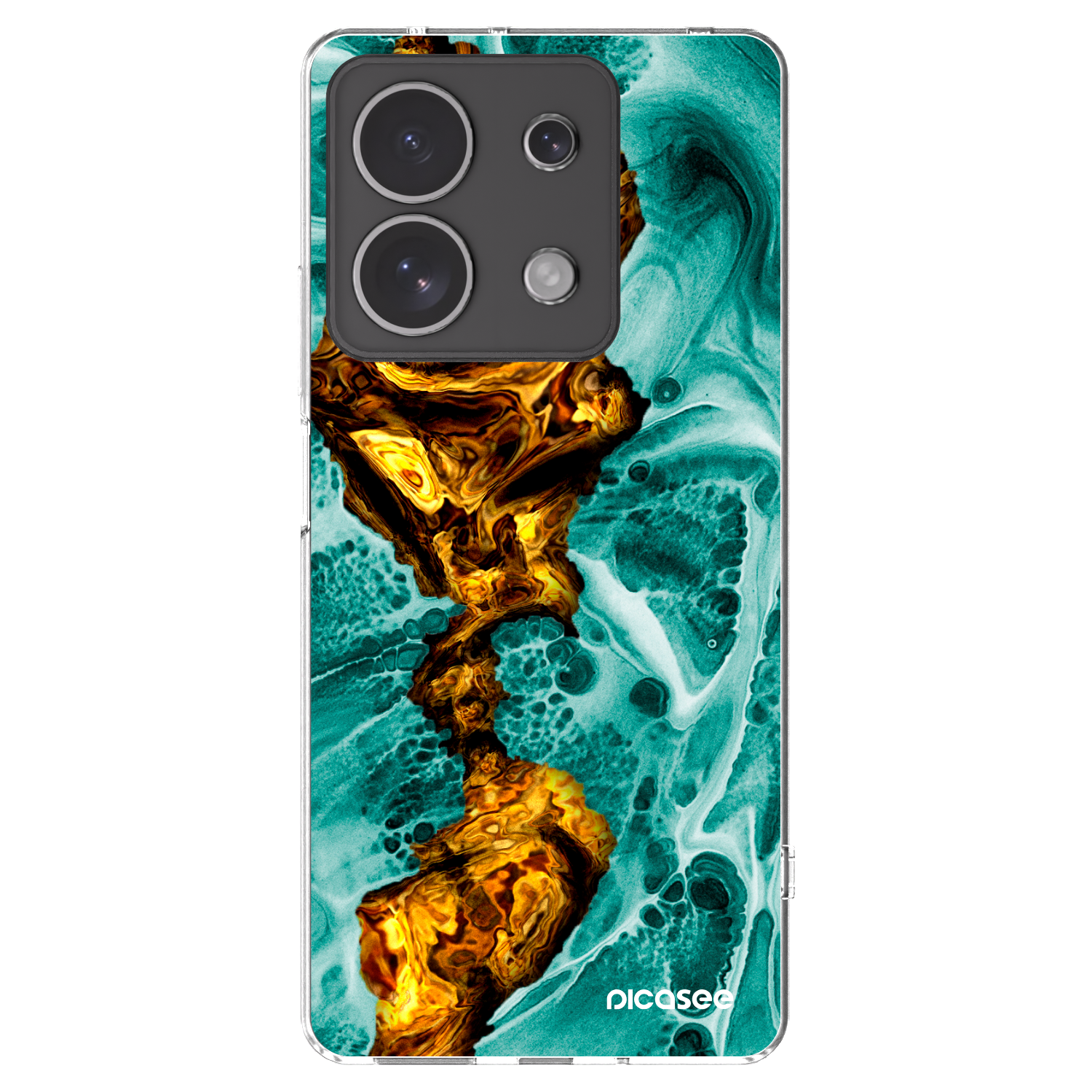 Picasee husă transparentă din silicon pentru Xiaomi Redmi Note 13 4G - Goldsky