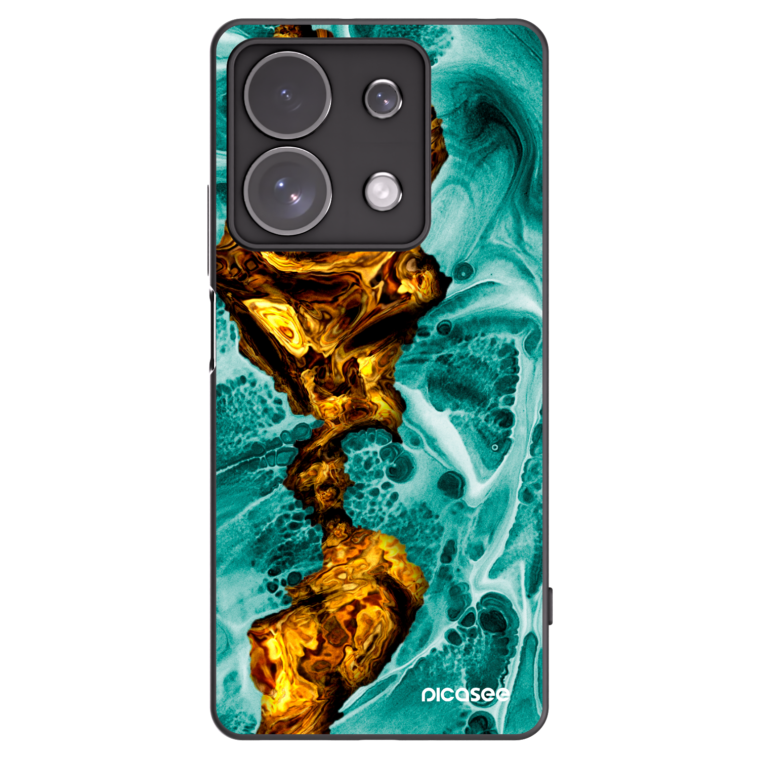 Picasee husă neagră din silicon pentru Xiaomi Redmi Note 13 Pro 4G - Goldsky