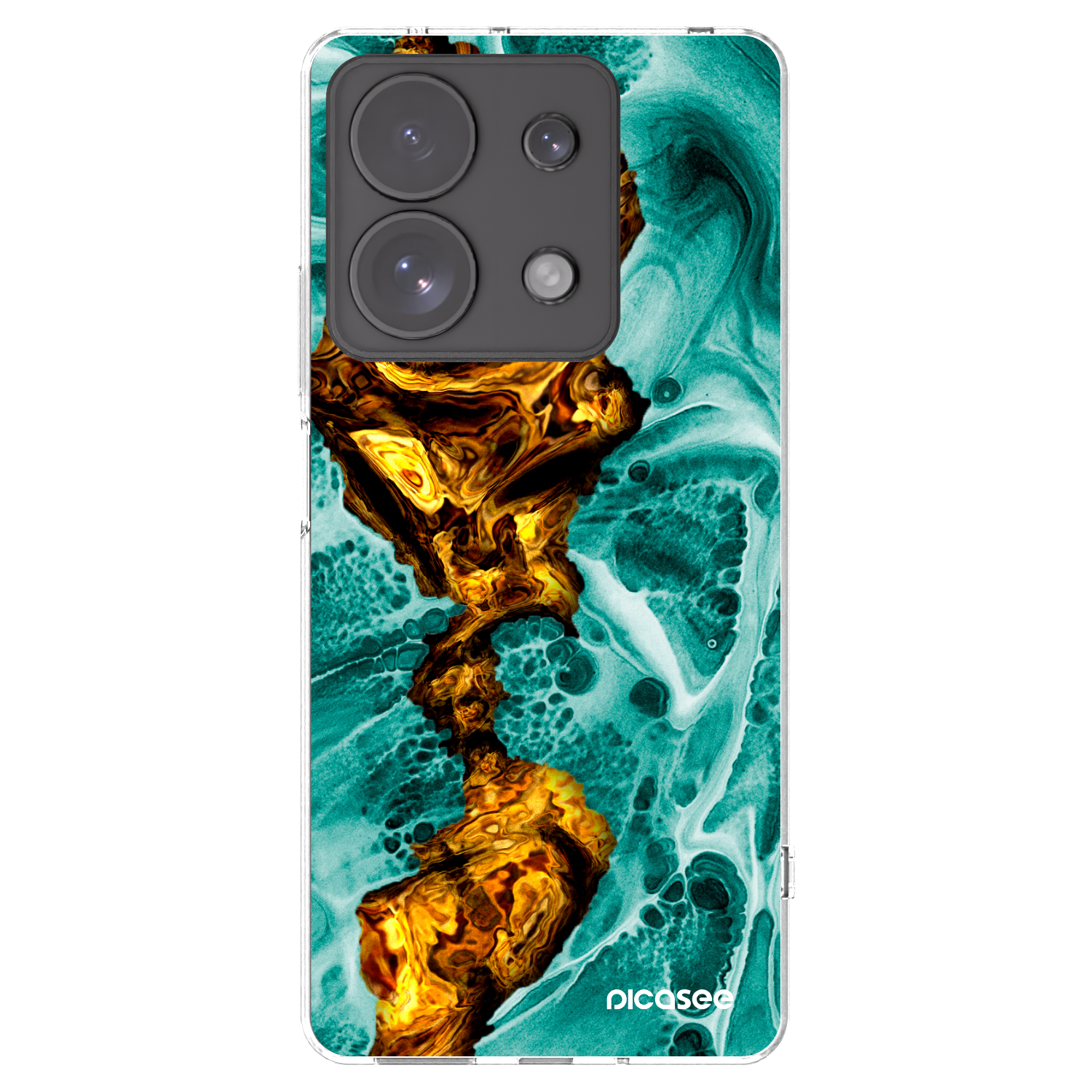 Picasee husă transparentă din silicon pentru Xiaomi Redmi Note 13 Pro 4G - Goldsky