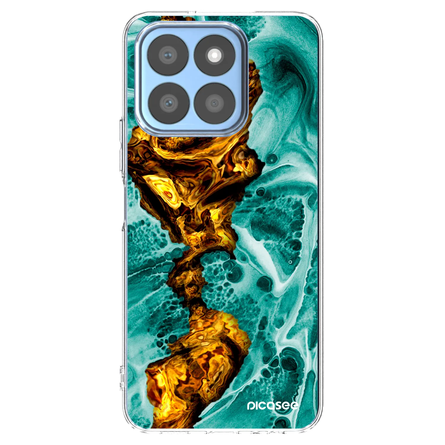Picasee husă transparentă din silicon pentru Honor X8b - Goldsky