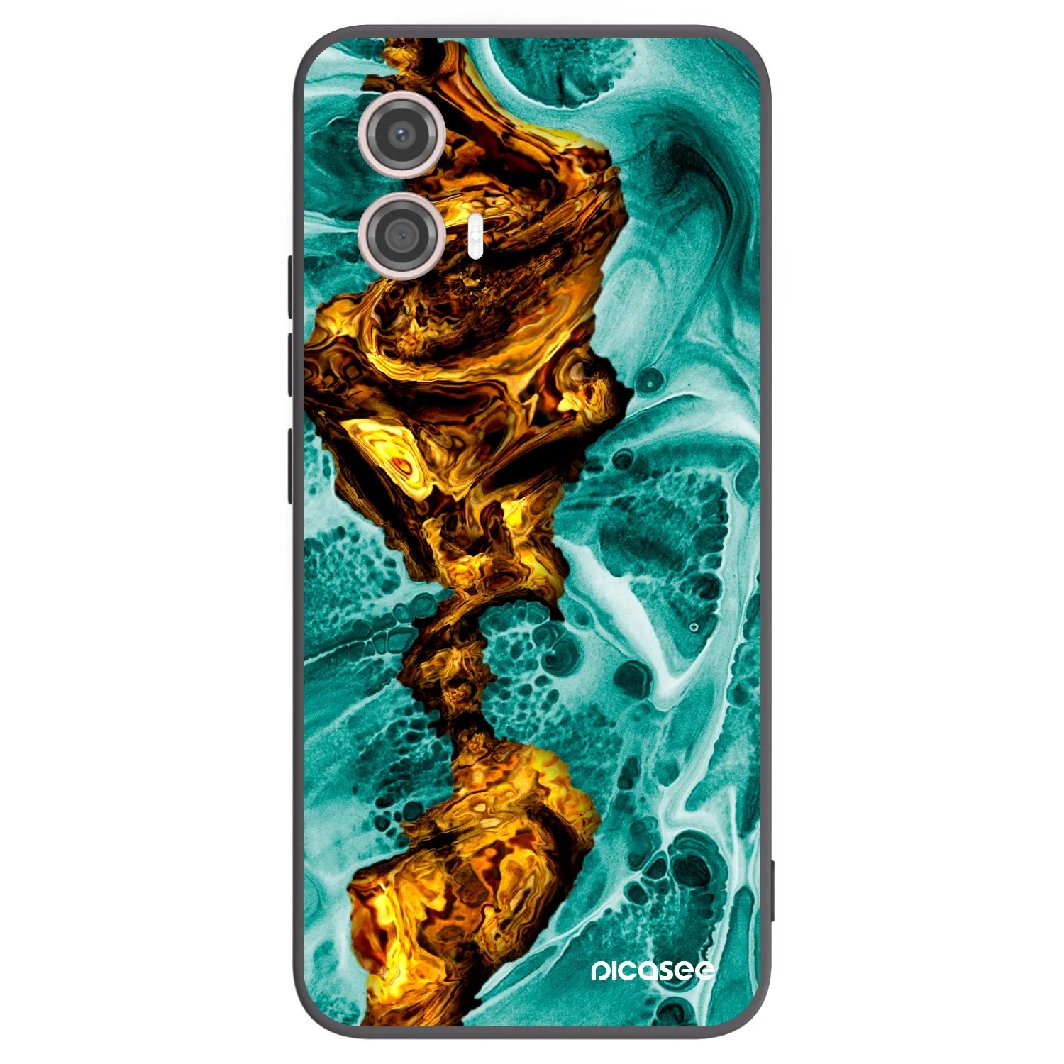 Picasee husă neagră din silicon pentru Motorola Moto G53 5G - Goldsky