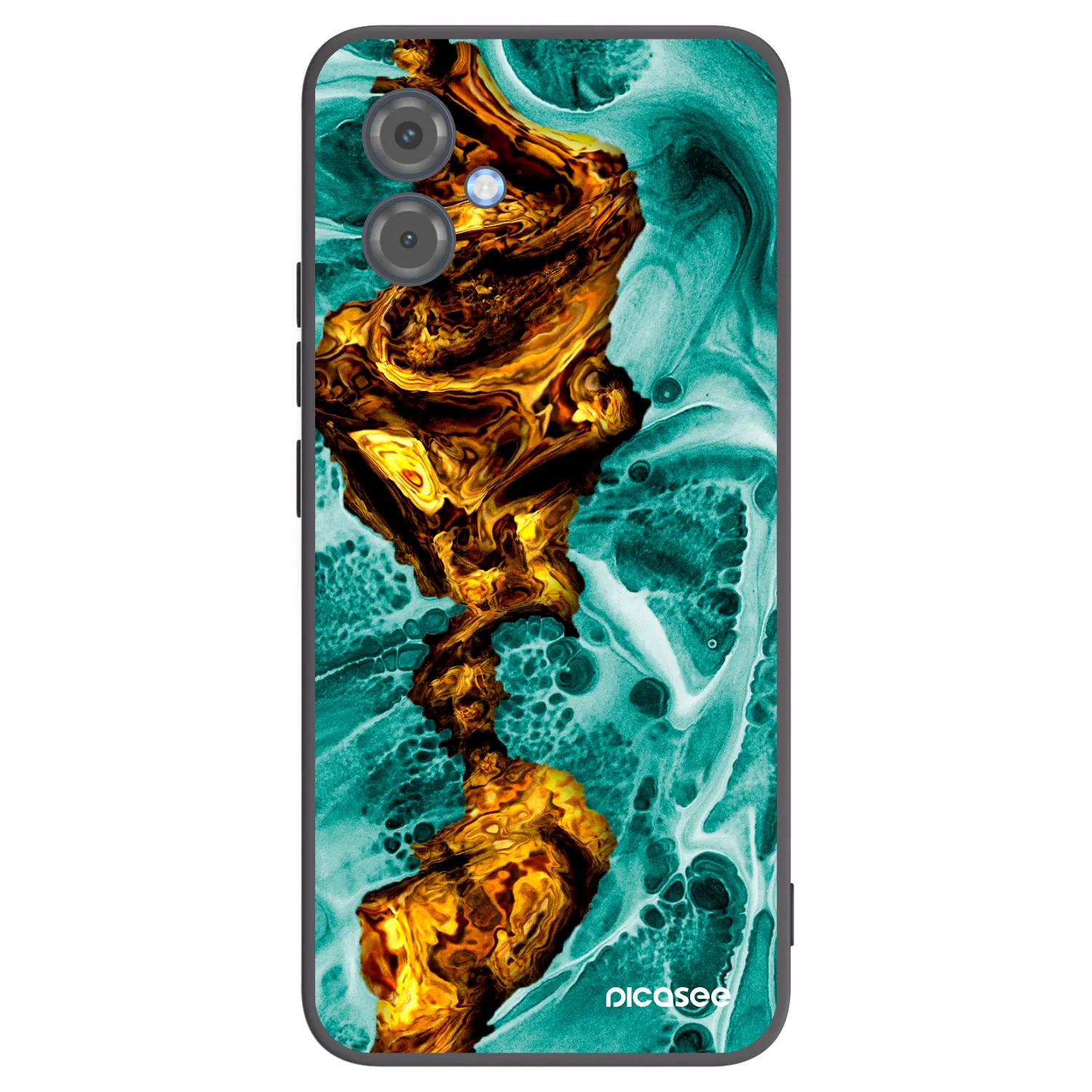 Picasee husă neagră din silicon pentru Motorola Moto G14 - Goldsky