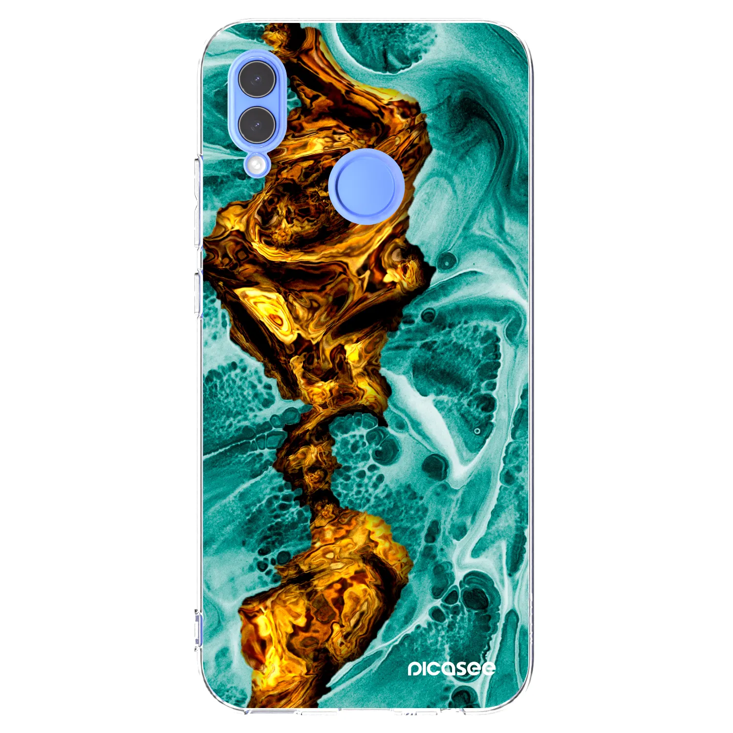 Picasee husă transparentă din silicon pentru Honor 10 Lite - Goldsky