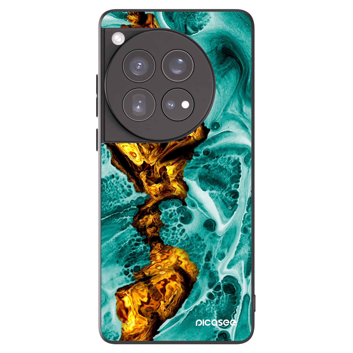 Picasee husă neagră din silicon pentru OnePlus 12 5G - Goldsky