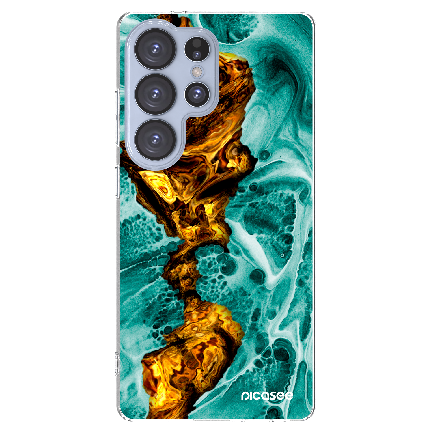 Picasee husă transparentă din silicon pentru Samsung Galaxy S25 Ultra 5G - Goldsky