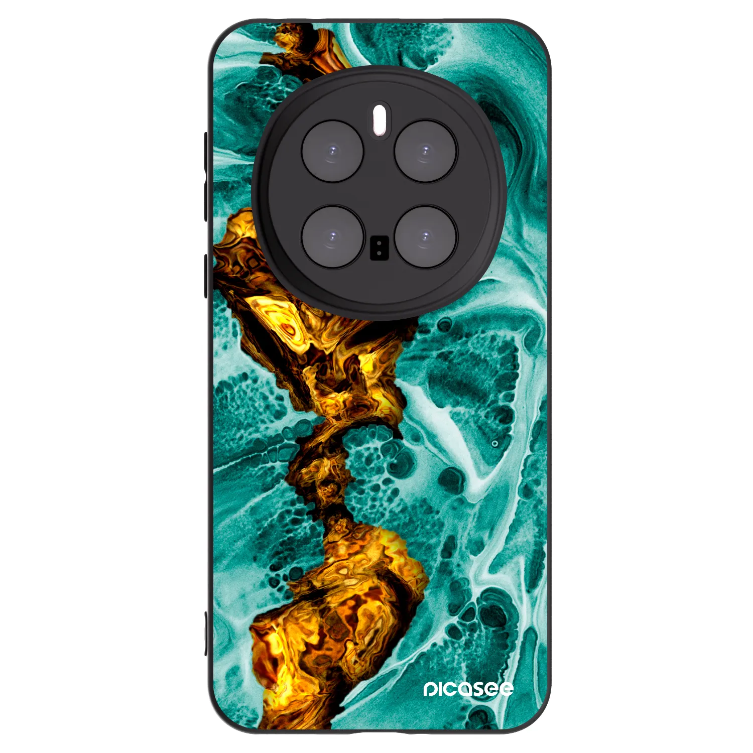 Picasee husă neagră din silicon pentru Honor Magic7 Pro 5G - Goldsky