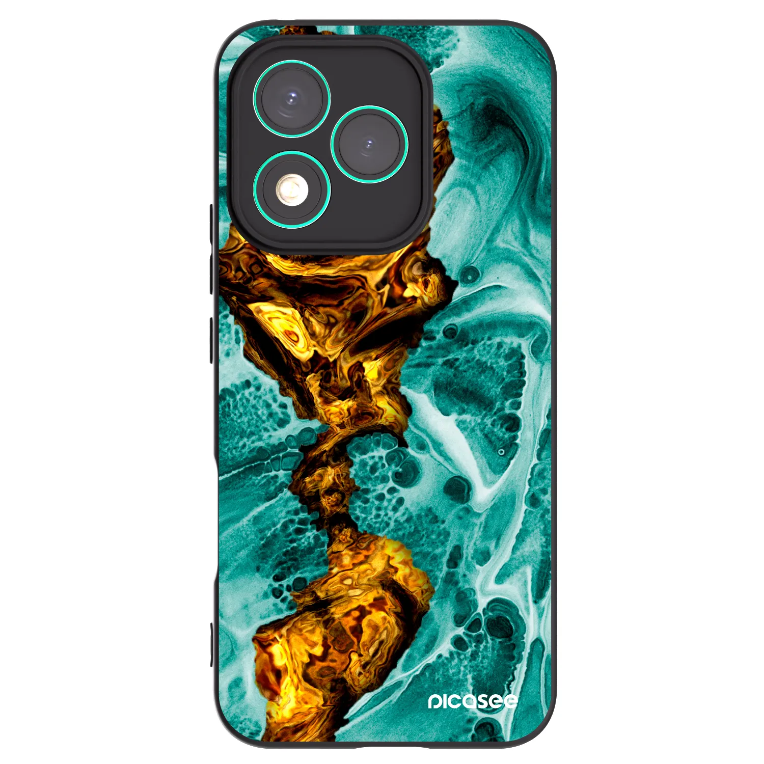 Picasee husă neagră din silicon pentru Honor 400 Lite 5G - Goldsky