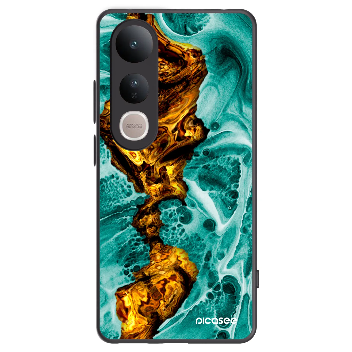 Picasee husă neagră din silicon pentru Vivo V50 Lite 5G - Goldsky