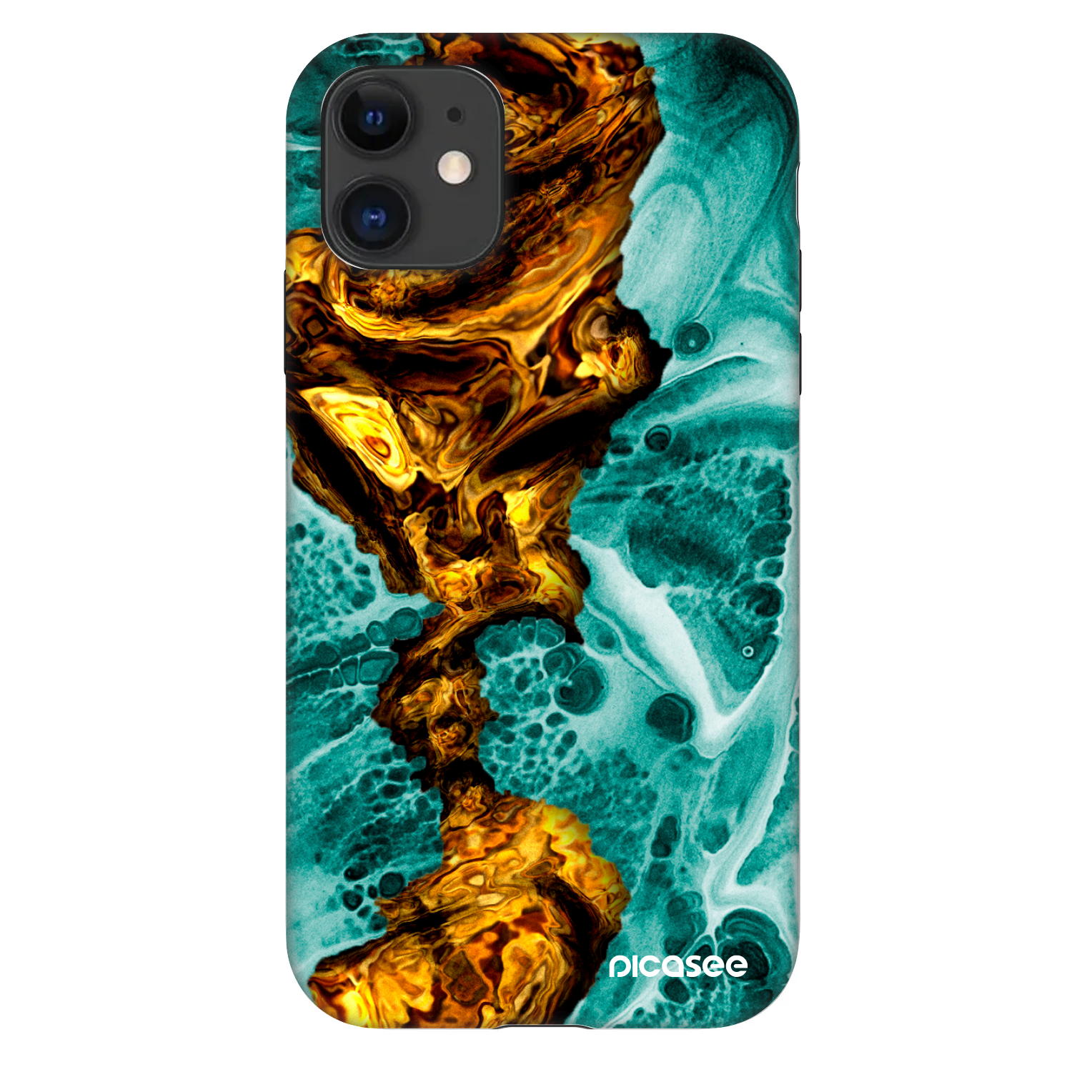 Picasee Fashion Case pentru Apple iPhone 11 - Goldsky