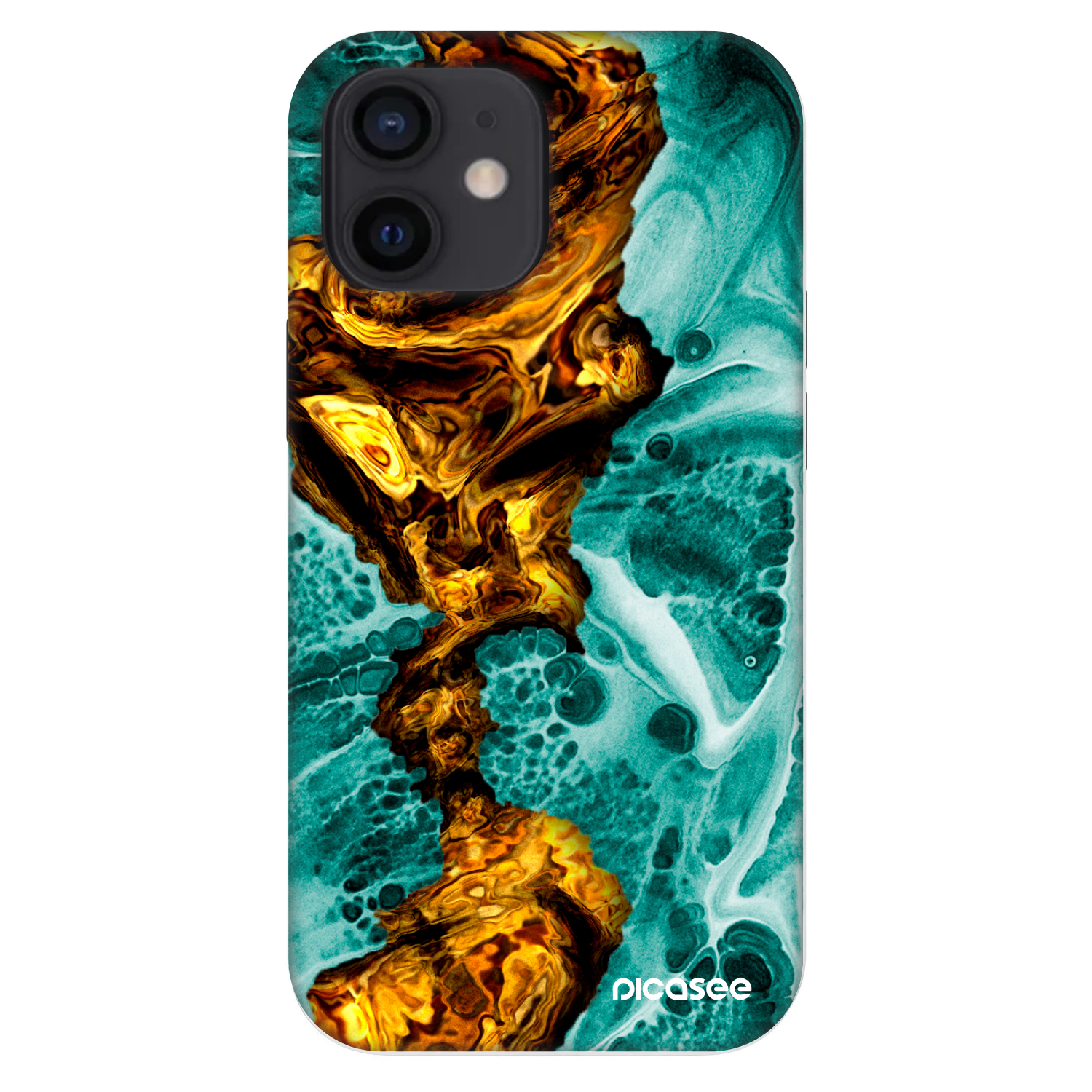 Picasee Fashion Case pentru Apple iPhone 12 mini - Goldsky