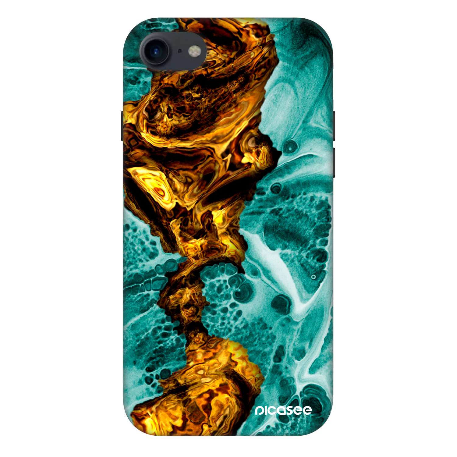Picasee Fashion Case pentru Apple iPhone SE 2022 - Goldsky