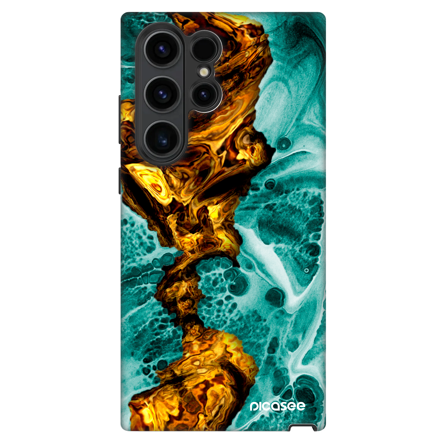 Picasee Fashion Case pentru Samsung Galaxy S22 Ultra 5G - Goldsky