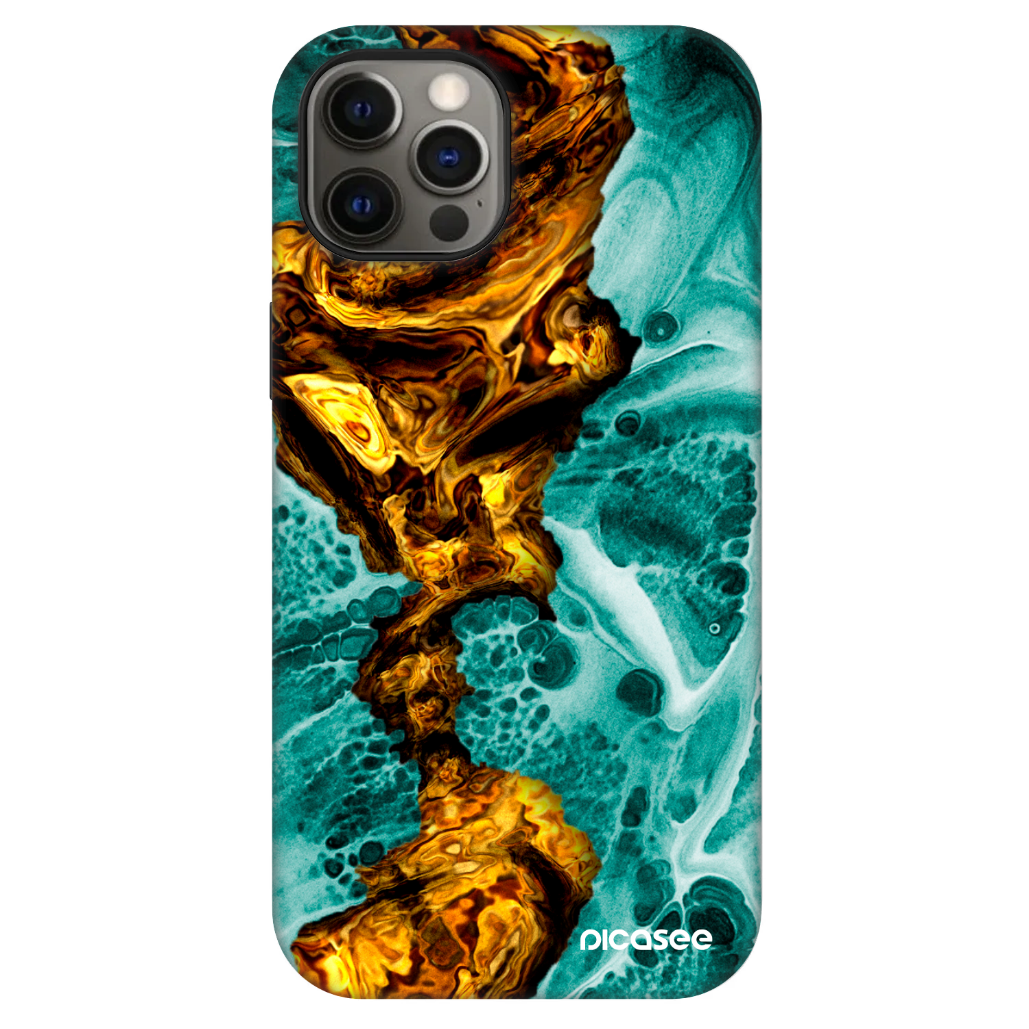 Picasee Fashion Case MagSafe pentru Apple iPhone 12 Pro - Goldsky