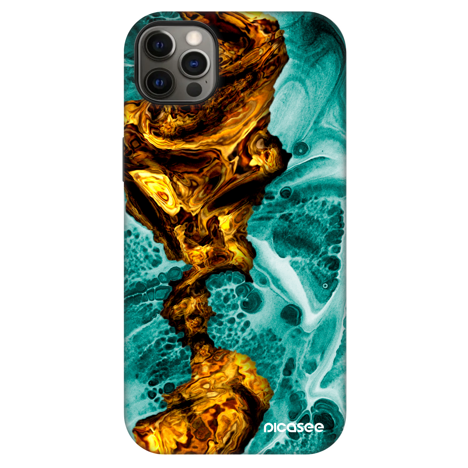 Picasee Fashion Case MagSafe pentru Apple iPhone 12 Pro Max - Goldsky
