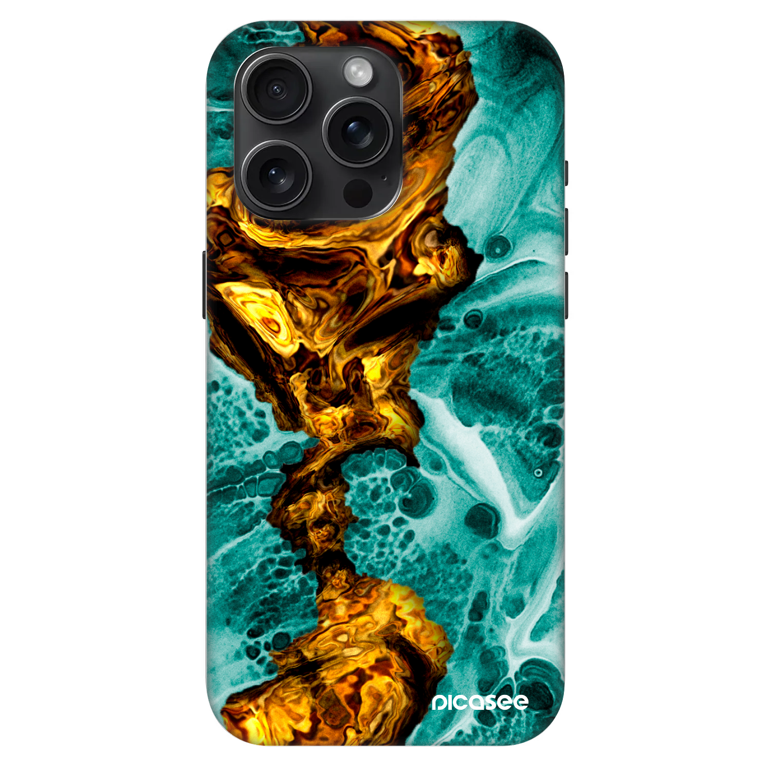 Picasee Fashion Case MagSafe pentru Apple iPhone 15 Pro Max - Goldsky