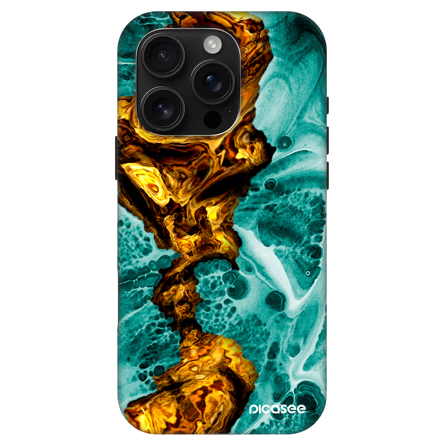 Picasee Fashion Case MagSafe pentru Apple iPhone 16 Pro - Goldsky