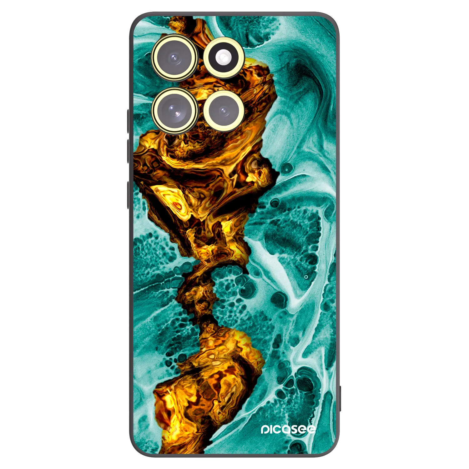 Picasee husă neagră din silicon pentru Motorola Moto G86 5G - Goldsky