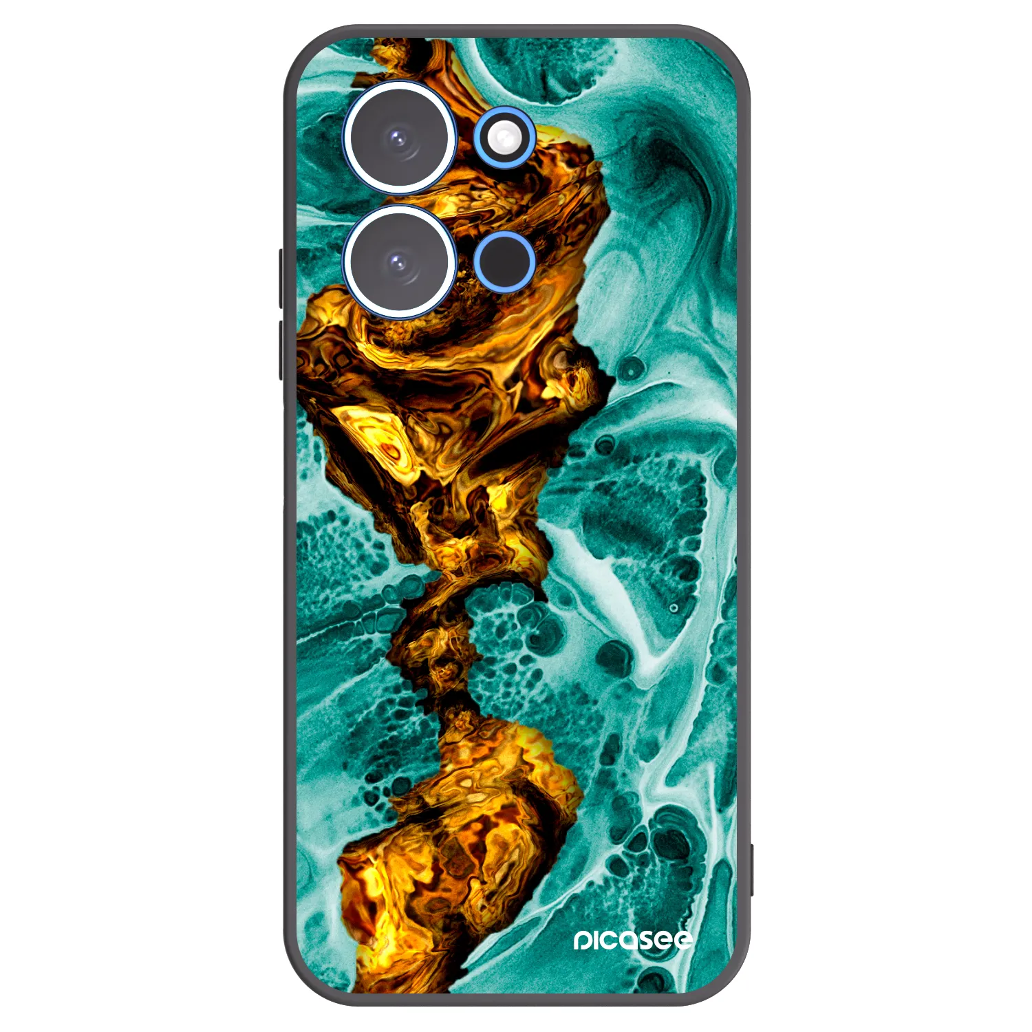 Picasee husă neagră din silicon pentru Xiaomi Redmi 15C 4G - Goldsky