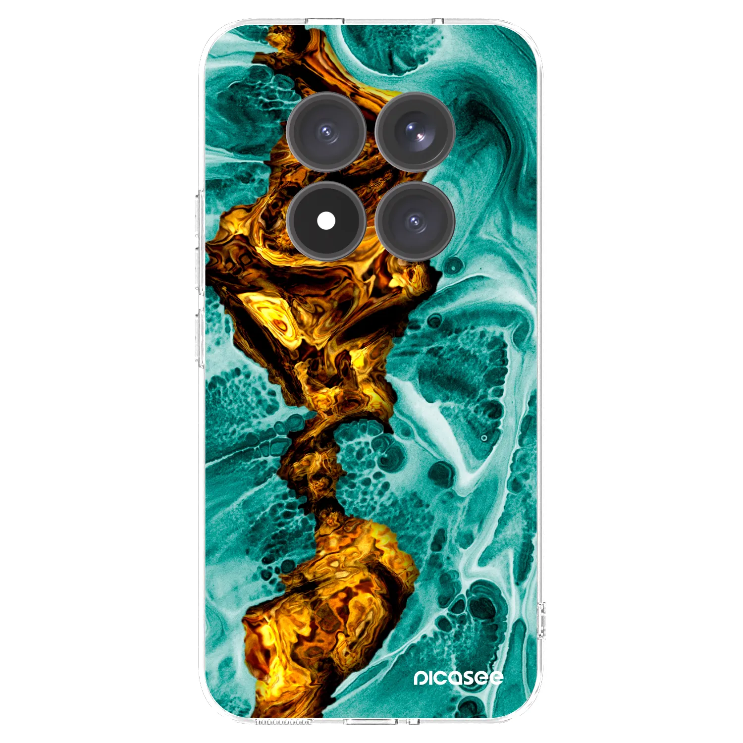 Picasee husă transparentă din silicon pentru Xiaomi Redmi Note 15 Pro+ - Goldsky