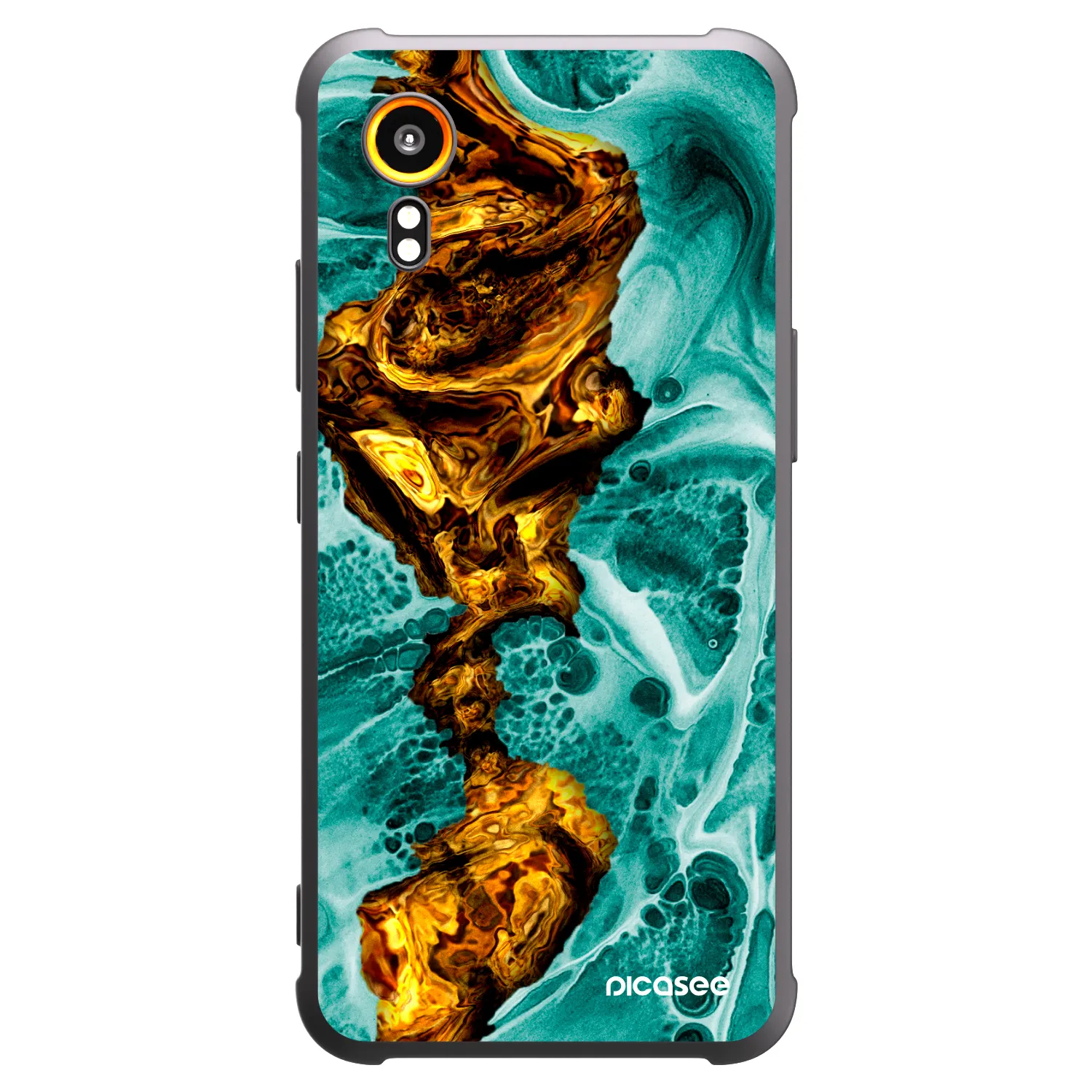 Picasee husă neagră din silicon pentru Samsung Galaxy Xcover 7 - Goldsky