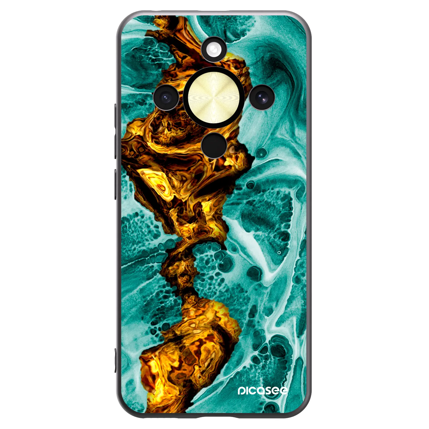 Picasee husă neagră din silicon pentru Honor Magic8 Lite 5G - Goldsky
