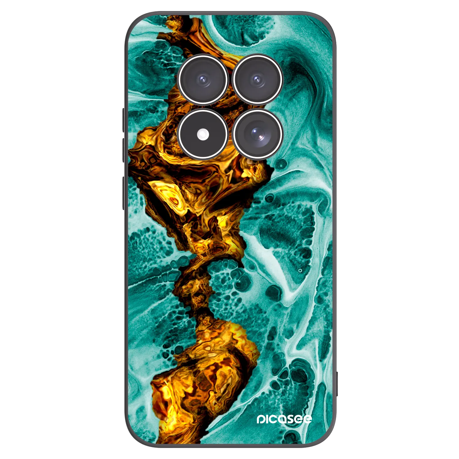 Picasee husă neagră din silicon pentru Xiaomi Redmi Note 15 Pro 5G - Goldsky