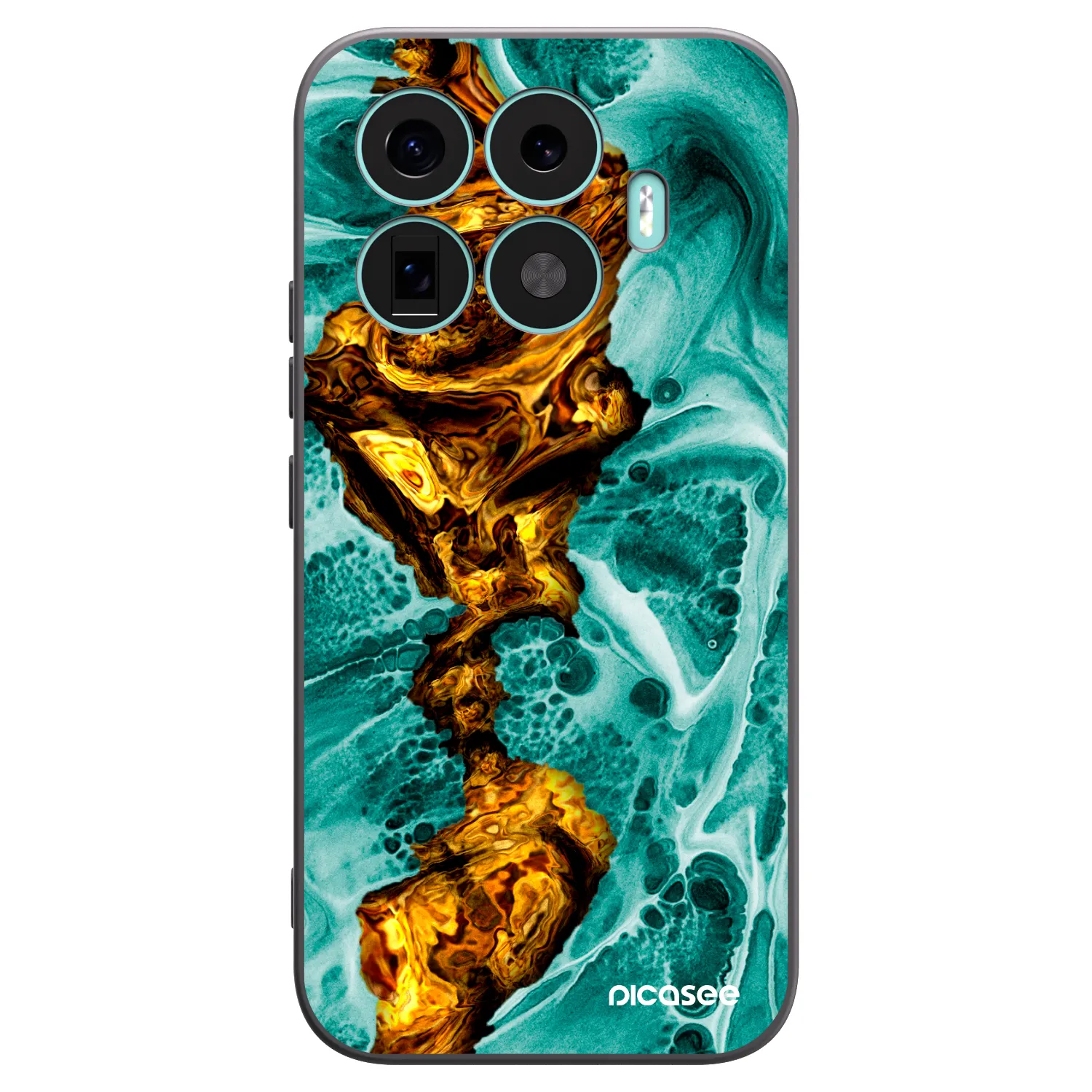 Picasee husă neagră din silicon pentru Xiaomi 17T - Goldsky