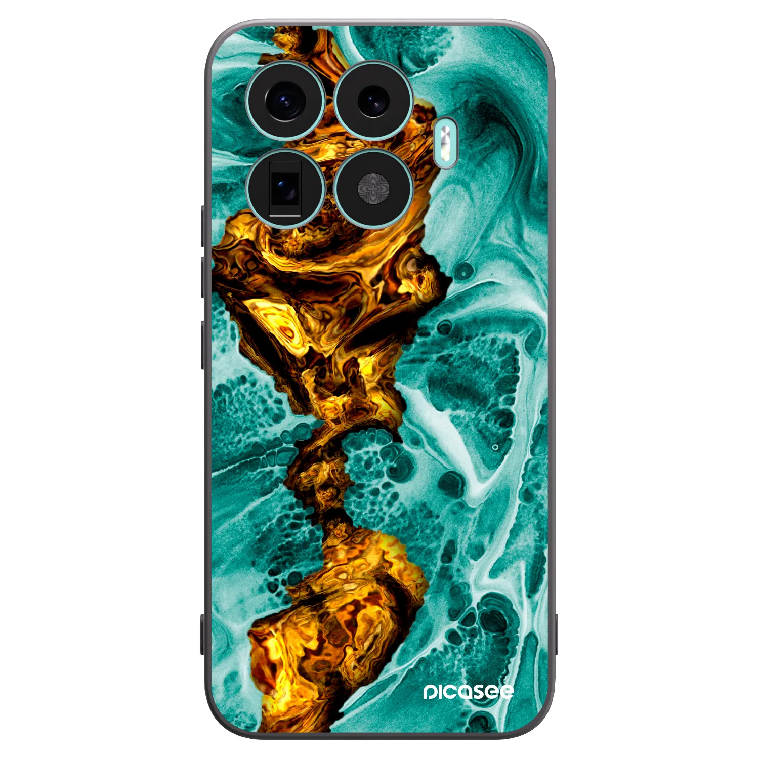 Picasee husă neagră din silicon pentru Xiaomi 17T Pro - Goldsky