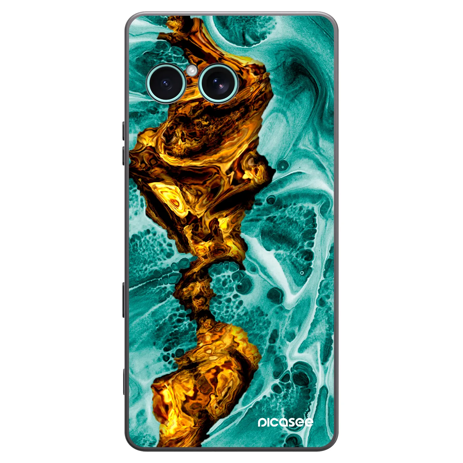 Picasee husă neagră din silicon pentru Sony Xperia 10 VII - Goldsky