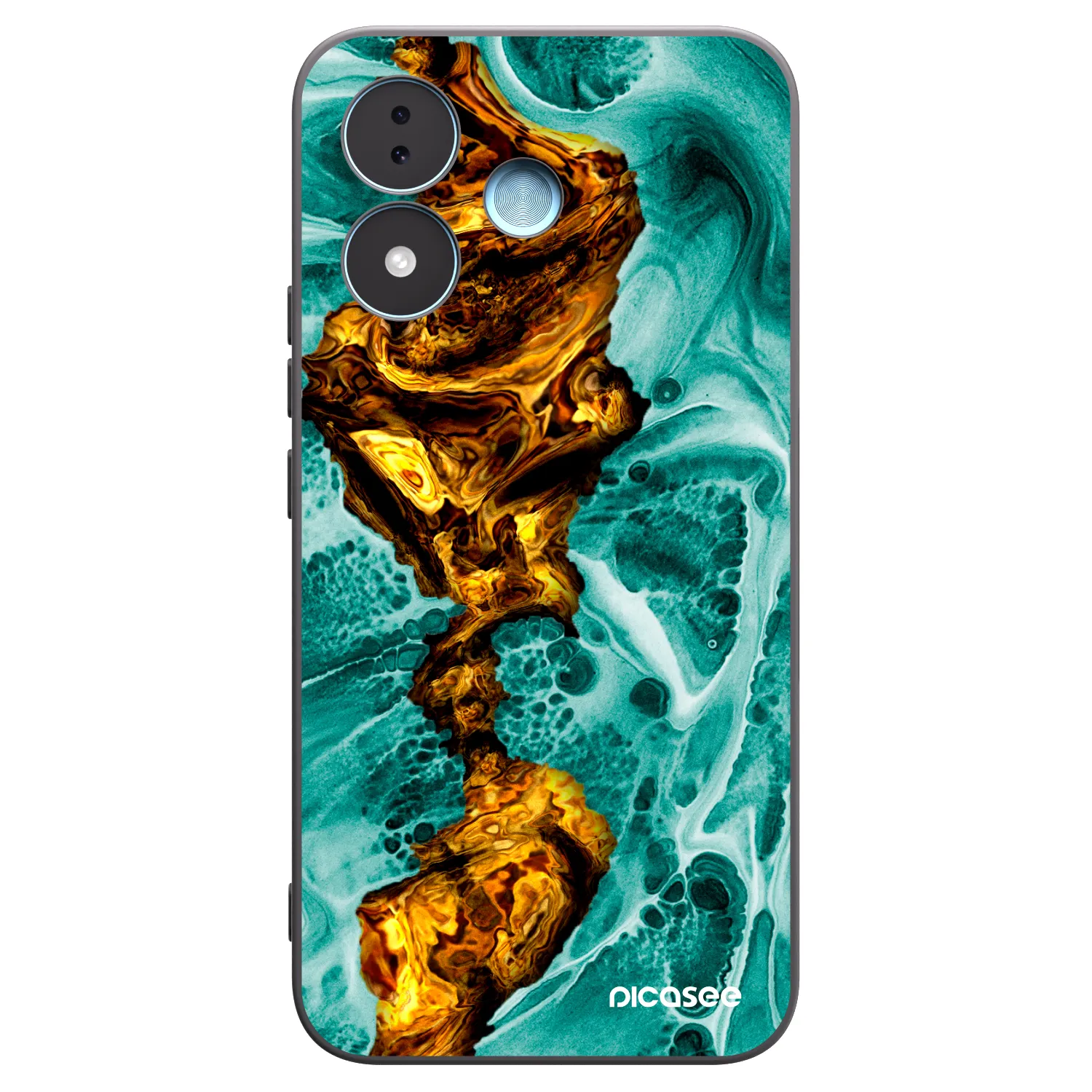 Picasee husă neagră din silicon pentru Xiaomi Redmi Note 17 5G - Goldsky