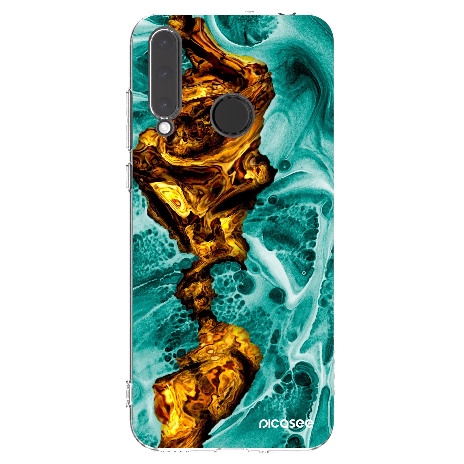 Picasee husă transparentă din silicon pentru Honor 20 Lite - Goldsky