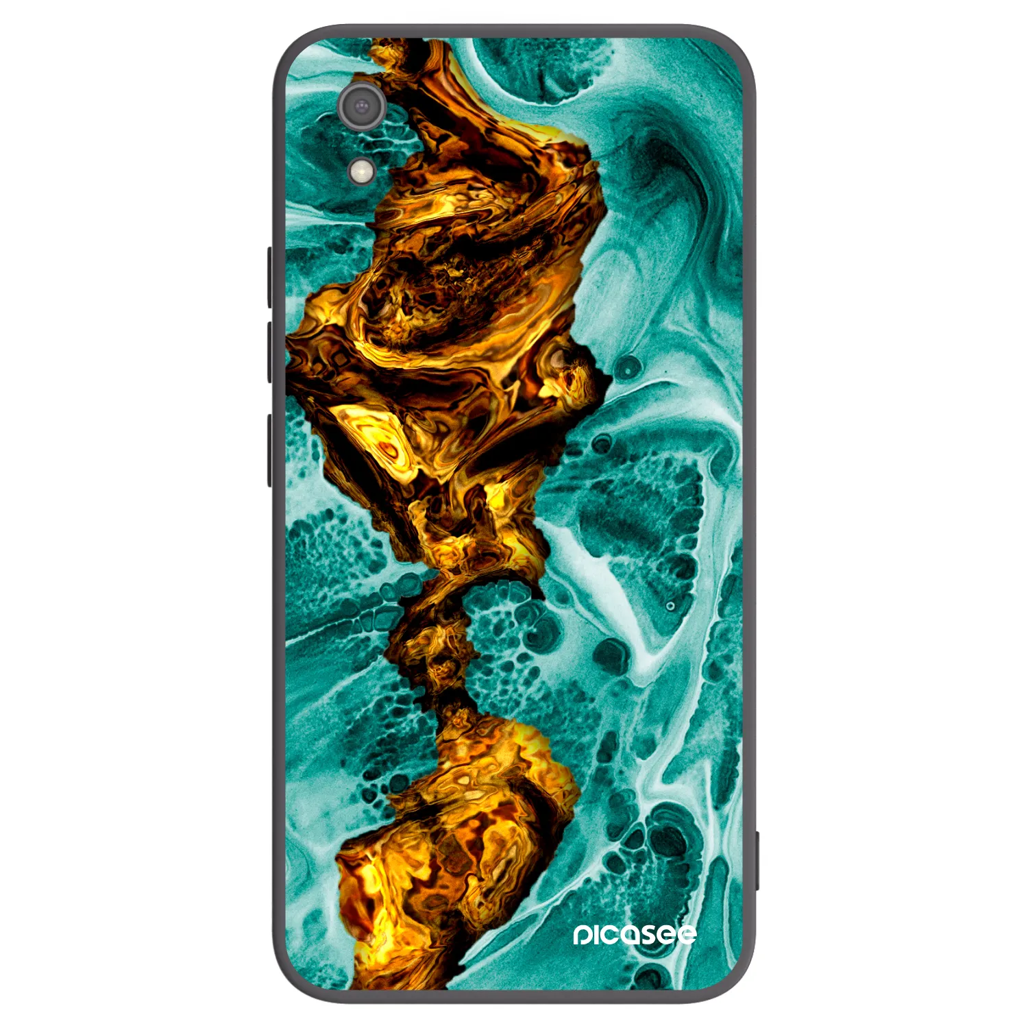 Picasee husă neagră din silicon pentru Xiaomi Redmi 7A - Goldsky