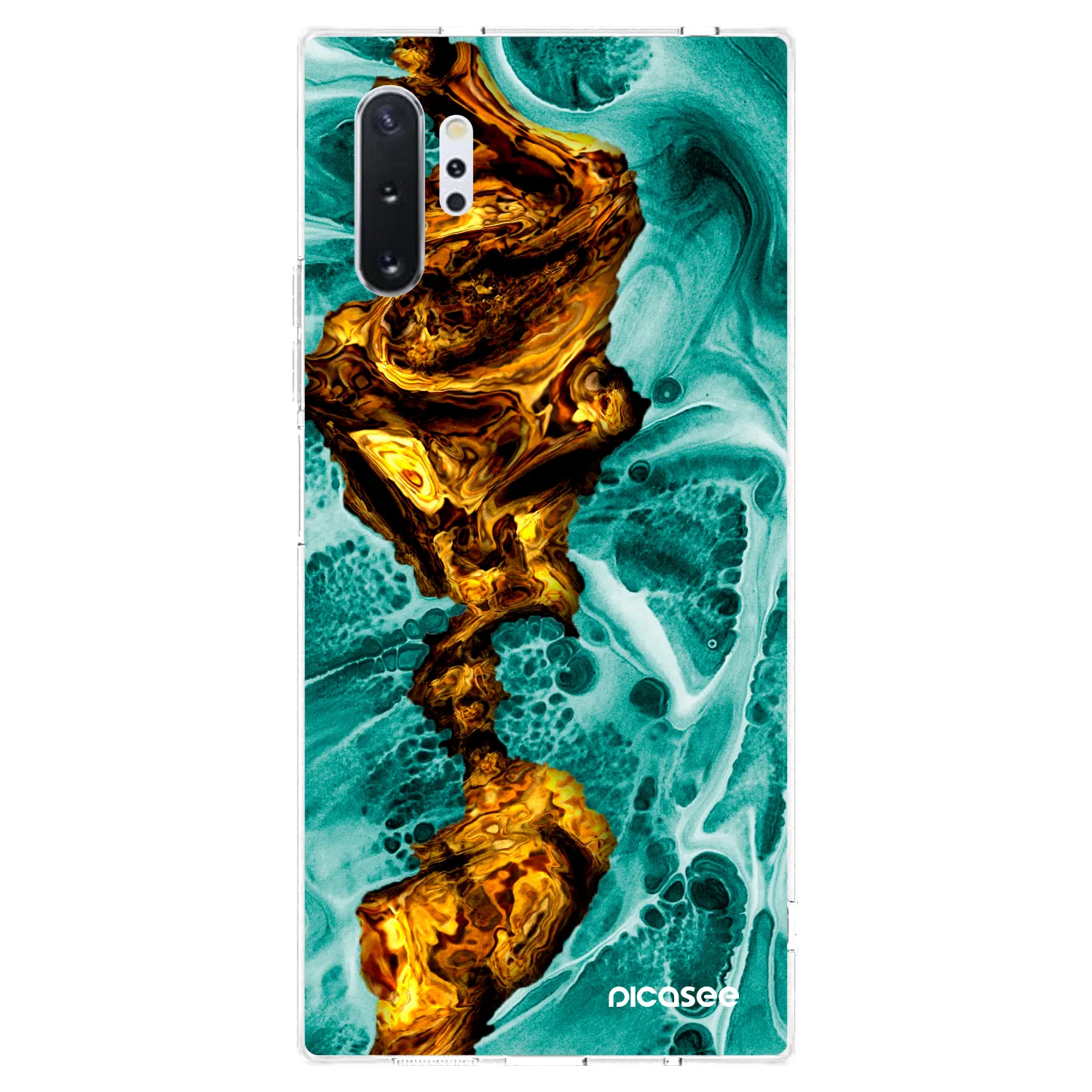 Picasee husă transparentă din silicon pentru Samsung Galaxy Note 10+ N975F - Goldsky