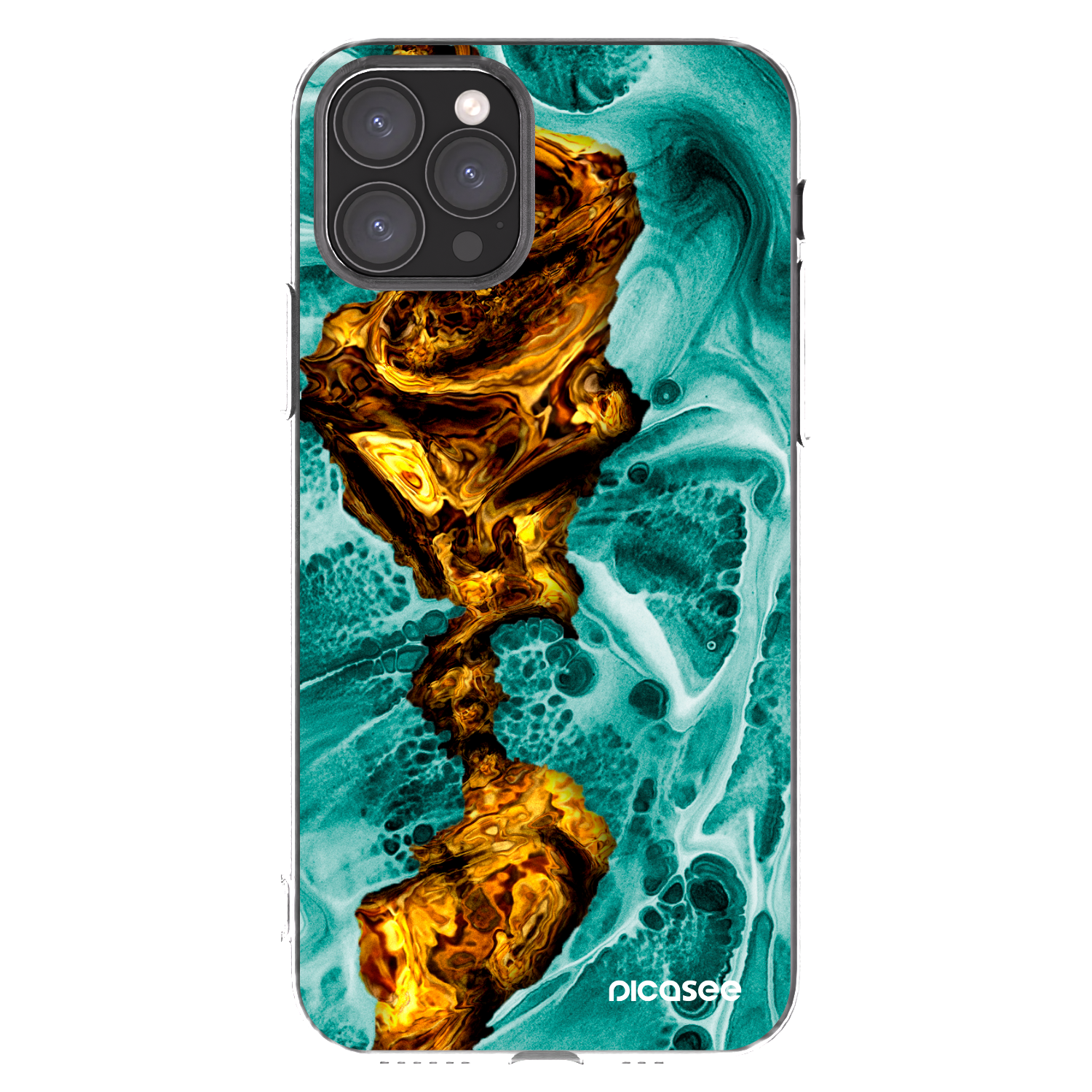 Picasee husă transparentă din silicon pentru Apple iPhone 11 Pro - Goldsky