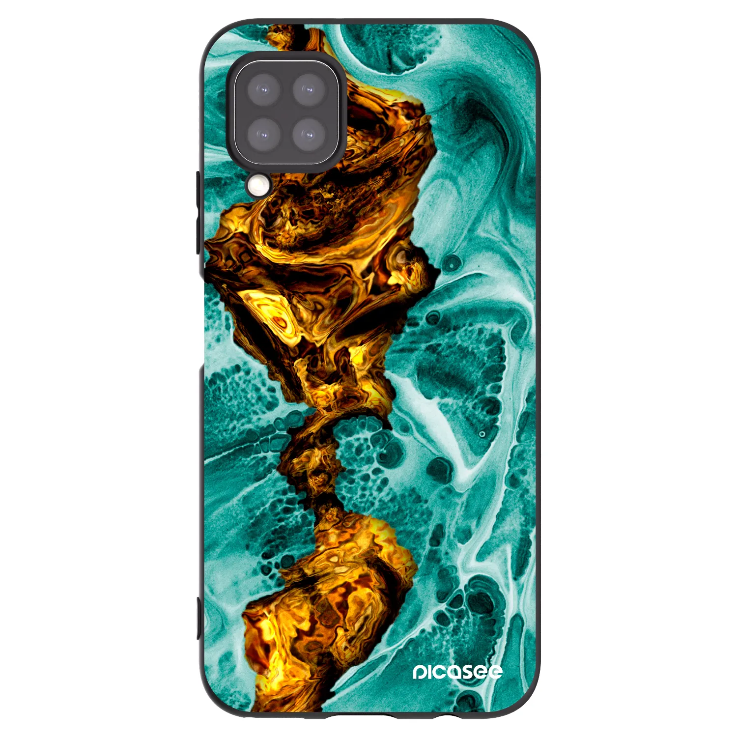 Picasee husă neagră din silicon pentru Huawei P40 Lite - Goldsky