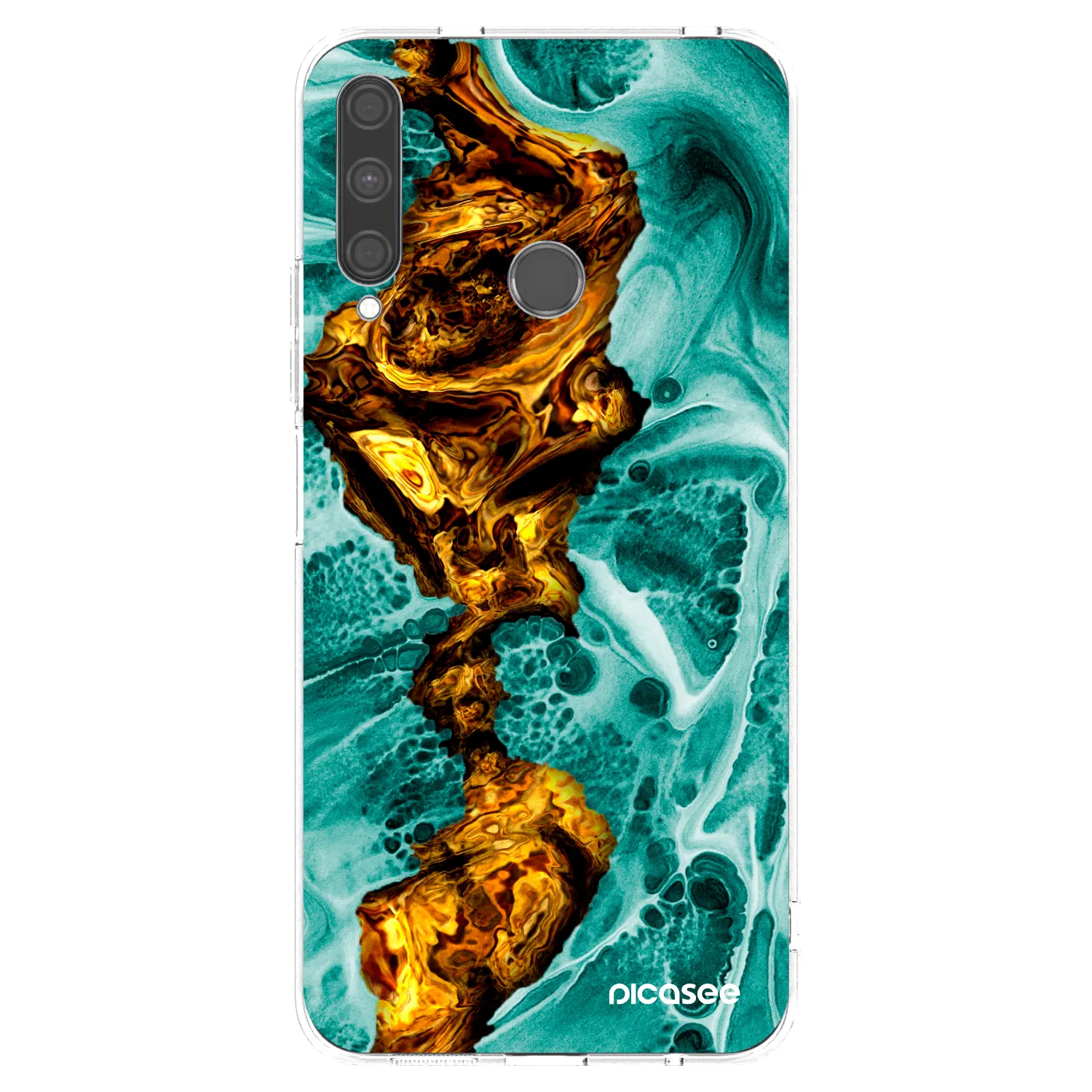 Picasee husă transparentă din silicon pentru Huawei P40 Lite E - Goldsky