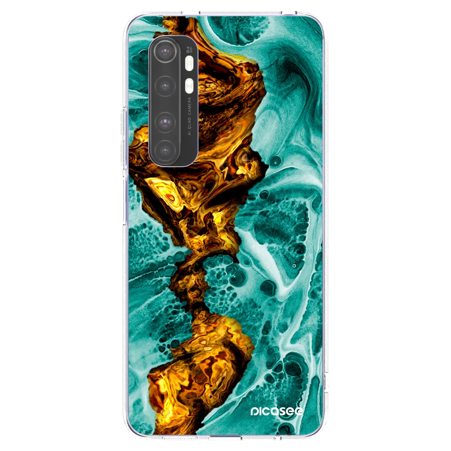 Picasee husă transparentă din silicon pentru Xiaomi Mi Note 10 Lite - Goldsky