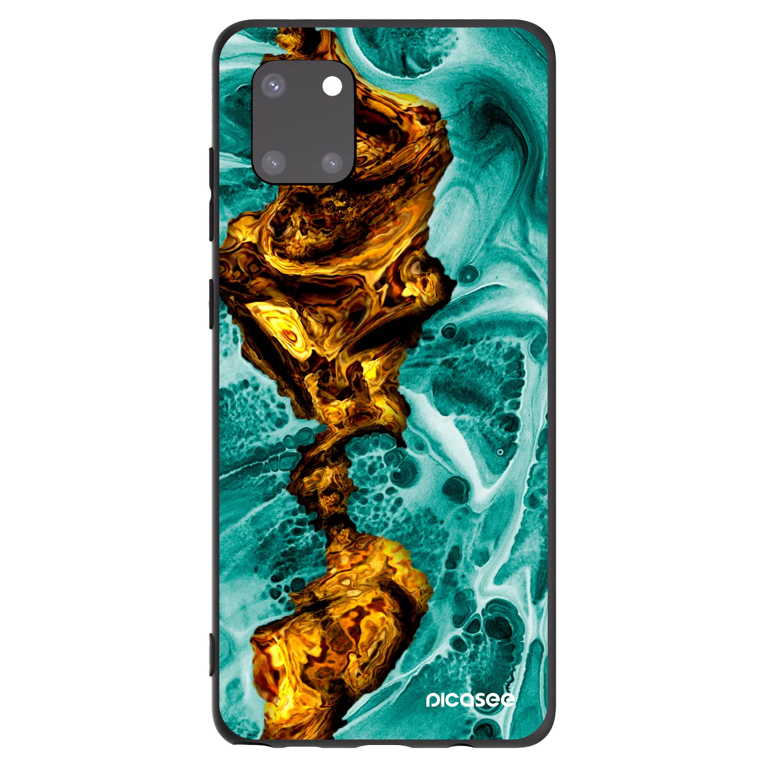 Picasee husă neagră din silicon pentru Samsung Galaxy Note 10 Lite N770F - Goldsky