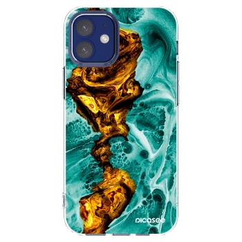Picasee husă transparentă din silicon pentru Apple iPhone 12 mini - Goldsky