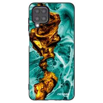 Picasee husă neagră din silicon pentru Samsung Galaxy A12 A125F - Goldsky