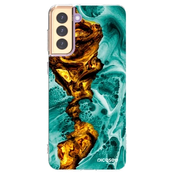 Picasee husă transparentă din silicon pentru Samsung Galaxy S21+ 5G G996F - Goldsky