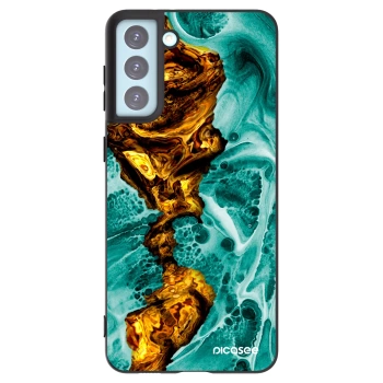 Picasee husă neagră din silicon pentru Samsung Galaxy S21+ 5G G996F - Goldsky