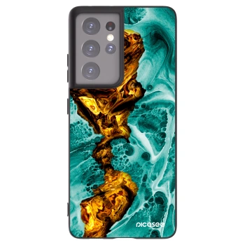 Picasee husă neagră din silicon pentru Samsung Galaxy S21 Ultra 5G G998B - Goldsky