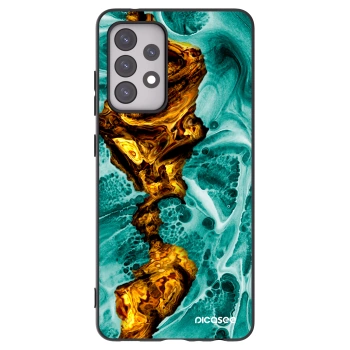 Picasee husă neagră din silicon pentru Samsung Galaxy A52 5G A525F - Goldsky