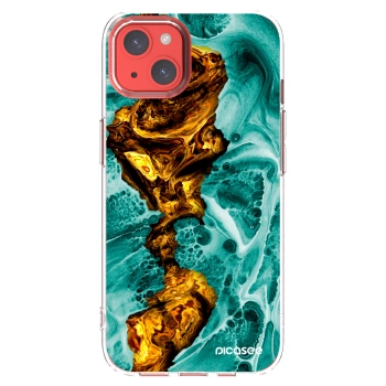 Picasee husă transparentă din silicon pentru Apple iPhone 13 - Goldsky