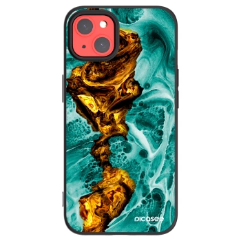 Picasee husă neagră din silicon pentru Apple iPhone 13 - Goldsky